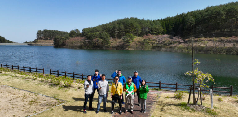 【桜と湖が最高！】第9回空撮の会in藤沼湖自然公園 福島ドローンスクール｜国交省 航空局 登録講習機関 / 県内唯一の監査実施団体